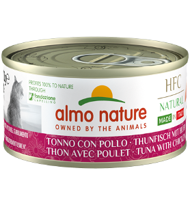 Almo Nature Katten Natvoer HFC Natural tonijn & kip