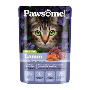 Pawsome Adult natvoer kat 85g lam