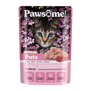 Pawsome Kitten natvoer 85g kalkoen