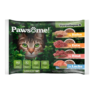 Pawsome Adult natvoer kat 4 x 85g multipack