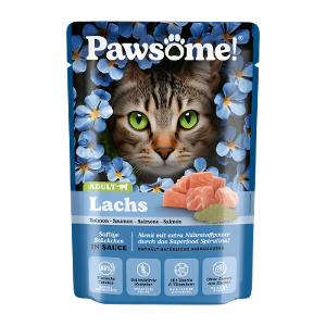 Pawsome Adult natvoer kat 85g zalm