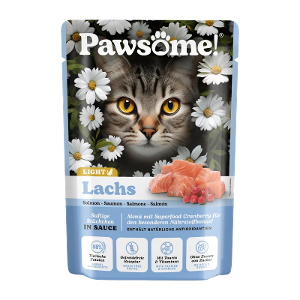 Pawsome Adult natvoer kat 85g Light zalm
