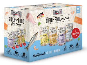 Mac's Katten Zakjes Multipack 12 x 100g met vis