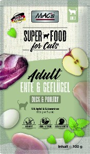 Mac's Kattenvoer Zakjes 100g eend & gevogelte