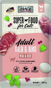 Mac's Kattenvoer Zakjes 100g kalf & rund