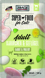 Mac's Kattenvoer Zakjes 100g konijn & gevogelte