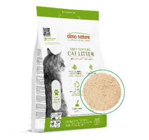 Almo Nature natuurlijke kattenbakvulling Soft Texture 4.54kg