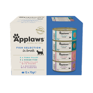 Applaws Kattenvoer in Bouillon Multipack Fish collection 12 x 70g