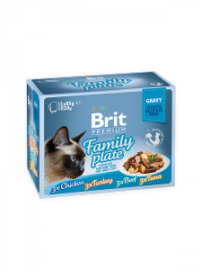 Brit Premium Katten Natvoer Family Plate 12 x 85g