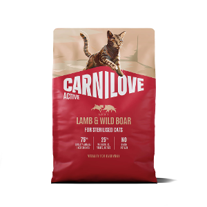 Carnilove Active Adult Sterilised Kat lam & wild zwijn 2kg