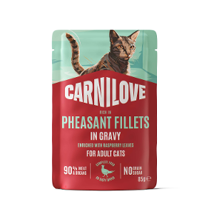 Carnilove katten zakjes in gravy 85g fazant
