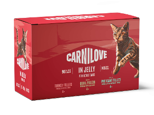 Carnilove katten zakjes in jelly 12 x 85g multipack