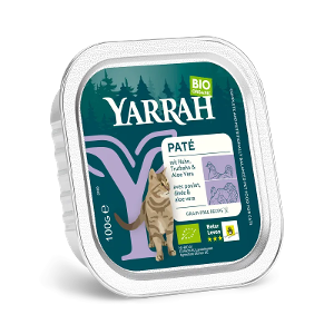 Yarrah Biologisch Kattenvoer Paté 100g kip & kalkoen