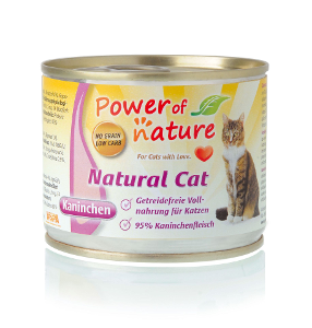 Power of Nature Natural Cat blikvoer konijn 200g