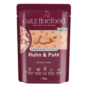 Catz Finefood FEINES FILET IN SAUCE 85g kip & kalkoen