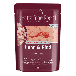 Catz Finefood FEINES FILET IN SAUCE 85g kip & rundvlees