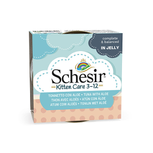 Schesir Kitten Care 3-12 tuna with aloe in jelly 85g