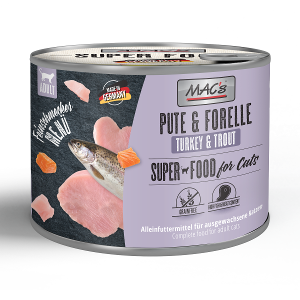 Mac's Cat Fijnproever blik 200g kalkoen & forel