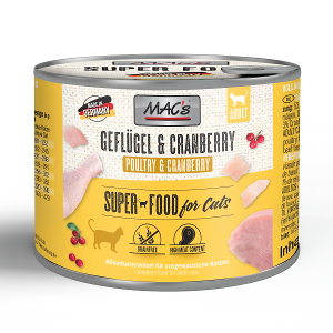 Mac's Katten Natvoer Blikjes 200g gevogelte & cranberry