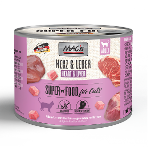 Mac's Katten Natvoer Blikjes 200g hart & lever