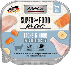 Mac's Kattenvoer Kuipjes 100g zalm & kip