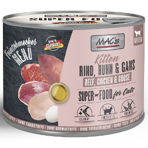 Mac's Kitten Fijnproever blik 200g Rund, kip & gans