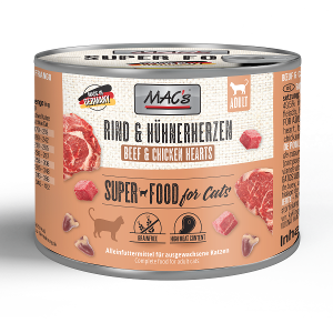 Mac's Katten Natvoer Blikjes 200g rund & hart