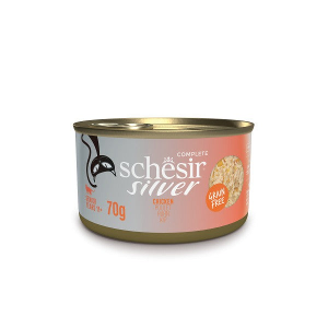 Schesir Silver natvoer senior kip 70g