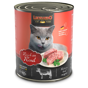 Leonardo Natvoer Kat Blikje 800g rundvlees