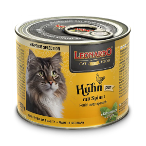 Leonardo Superior Selection blik 200g Kip met spinazie