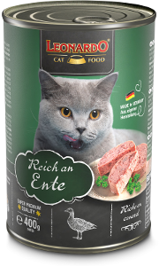 Leonardo Natvoer Kat Blikje 400g eend
