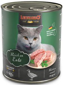 Leonardo katten blik 800g eend