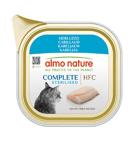Almo Nature HFC Complete Sterilised cat 85g kabeljauw