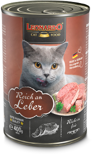Leonardo Natvoer Kat Blikje 400g lever