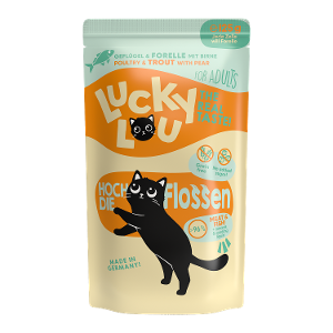Lucky Lou Lifestage Adult 125g gevogelte en forel