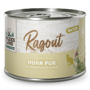 Wildes Land Ragout kat 180g kip puur