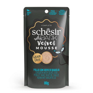 Schesir After Dark Velvet-mousse 80g kip & kwarteleitje