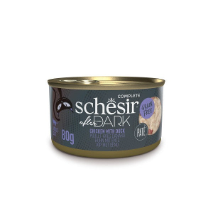 Schesir After Dark in paté 80g kip met eend 