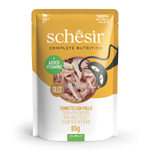 Schesir Complete & Balanced tonijn & kip in jelly 85g