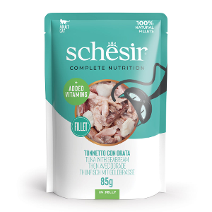 Schesir Complete Nutrition Adult Cat 85g tonijn & zeebrasem in jelly