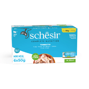Schesir Complete Nutrition Mini Meal Cat 6 x 50g tonijn in jelly