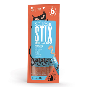 Schesir Stix 6 x 15g met zalm