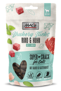 Mac's Cat Shakery Snacks sticks rundvlees & kip 50g