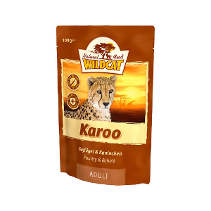 Wildcat Natvoer voor Katten 100g Karoo (gevogelte & konijnen)
