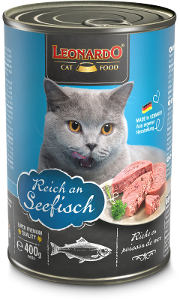 Leonardo Natvoer Kat Blikje 400g zeevis