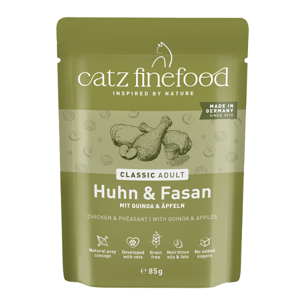 Catz Finefood CLASSIC Adult 85g Kip & Fazant Catz Finefood CLASSIC Adult 85g Kip & Fazant