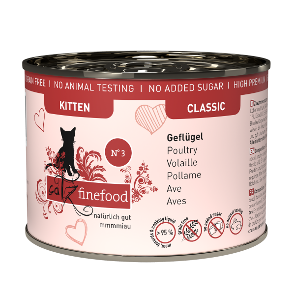 Catz finefood Classic Kitten N°03 Gevogelte Catz finefood Classic Kitten N°03 Gevogelte