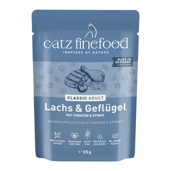 Catz Finefood Classic 85g Zalm & Gevogelte