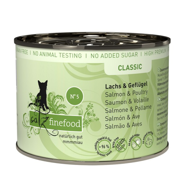 Catz finefood N°5 – Zalm & Gevogelte Catz finefood N°5 – Zalm & Gevogelte
