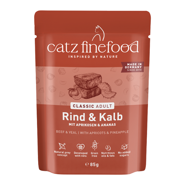 Catz Finefood Classic 85g Rund & Kalfsvlees